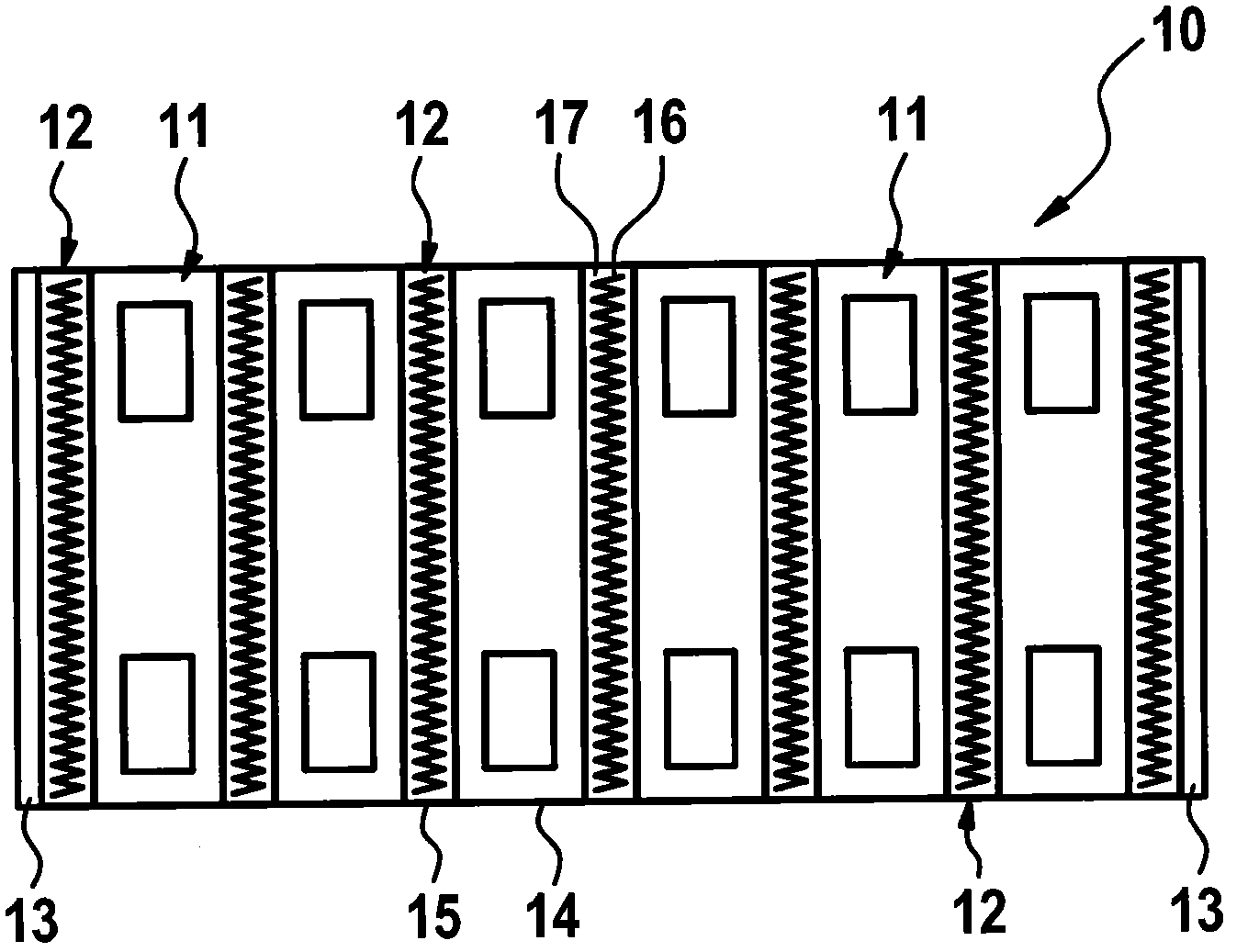 Battery module comprising a battery cell stack made of at least two battery cells having passive climate control, and motor vehicle