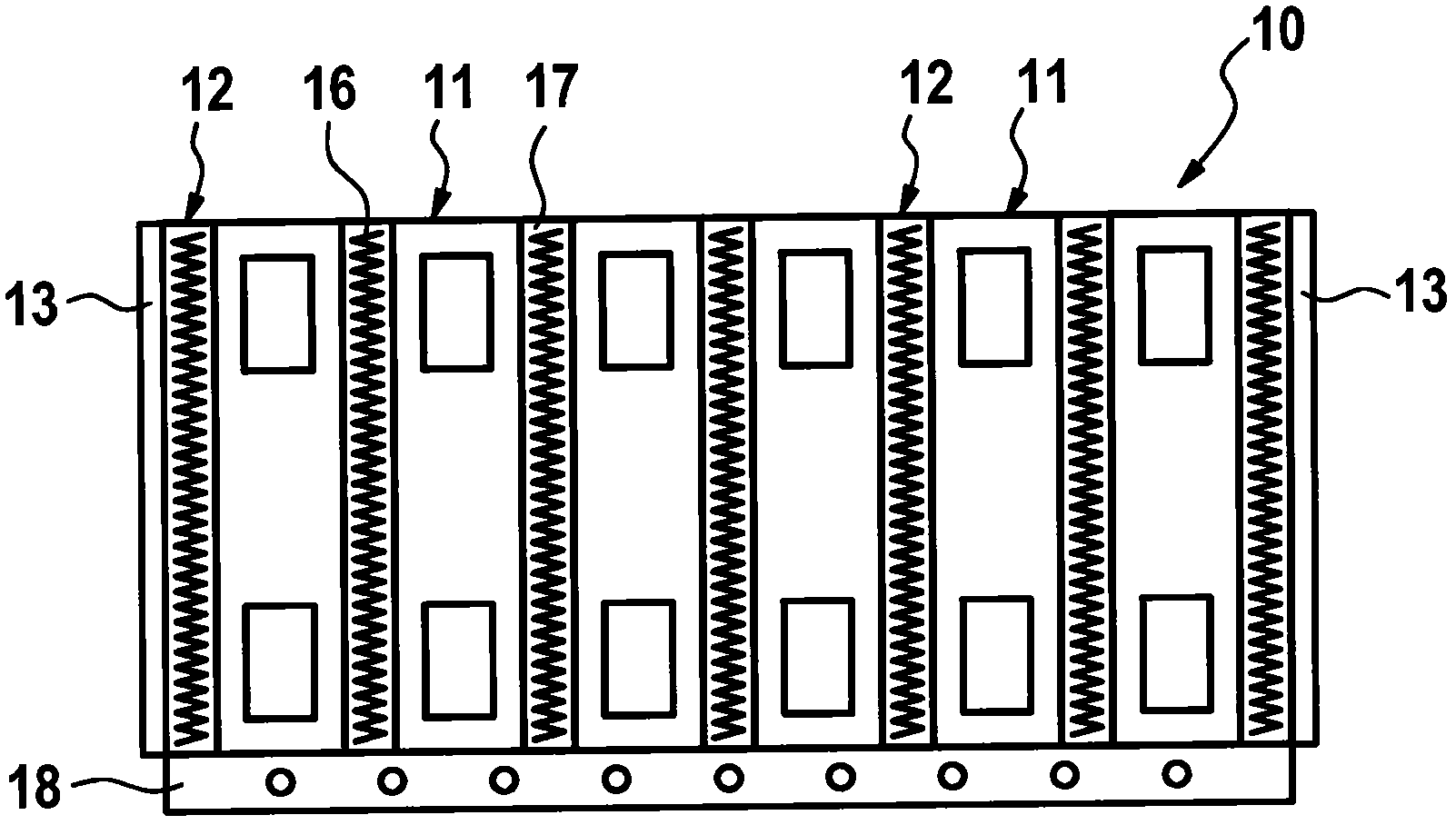 Battery module comprising a battery cell stack made of at least two battery cells having passive climate control, and motor vehicle
