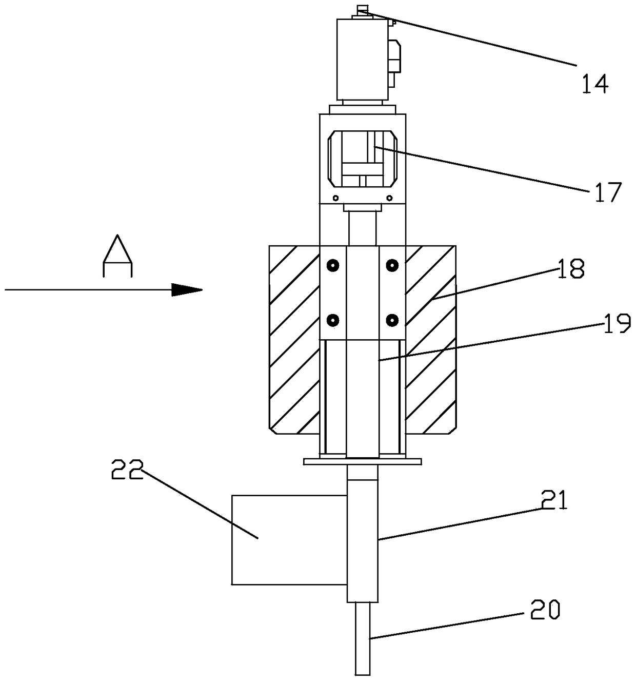 A continuous steel cutting line