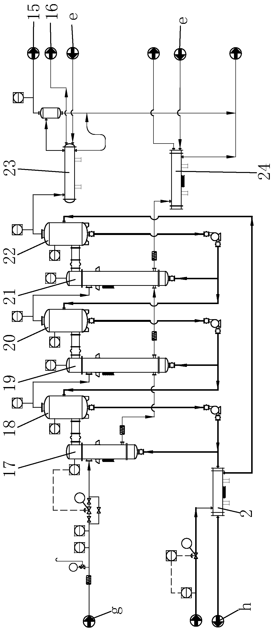 Production system and production process for continuously preparing anhydrous sodium sulfate in acid bath