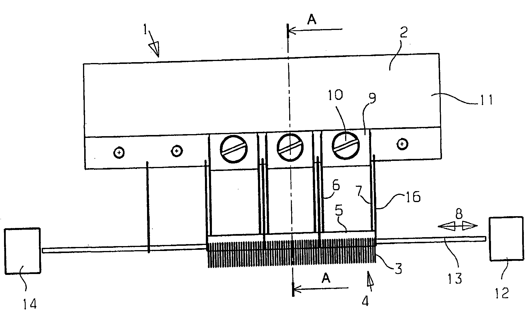 Guide bar arrangement of warp knitting machine
