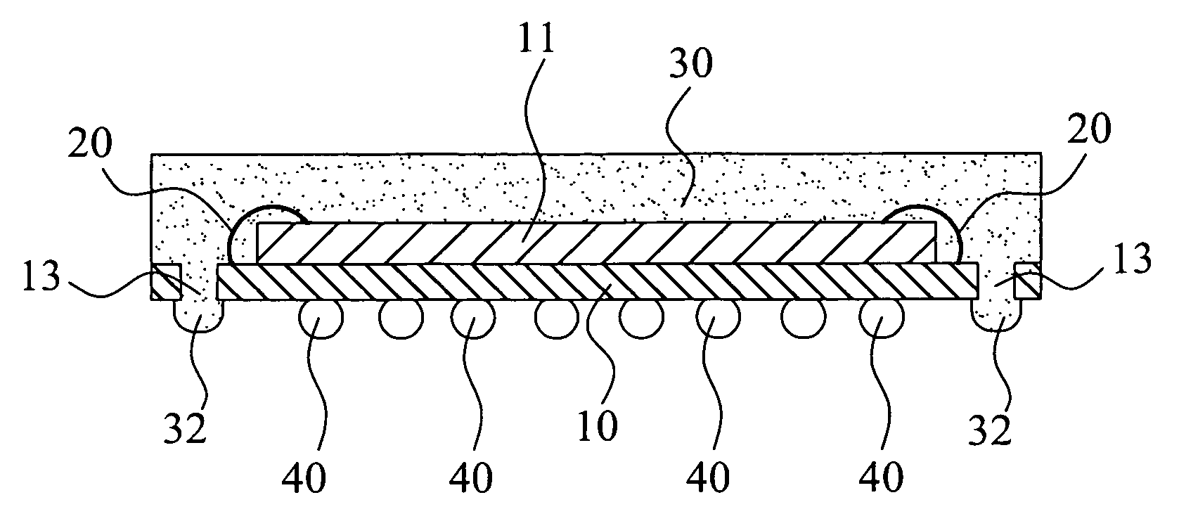 Ball Grid array package structure