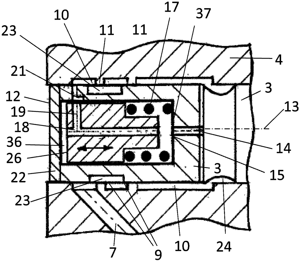 Hydrostatic displacement unit with reduced hysteresis