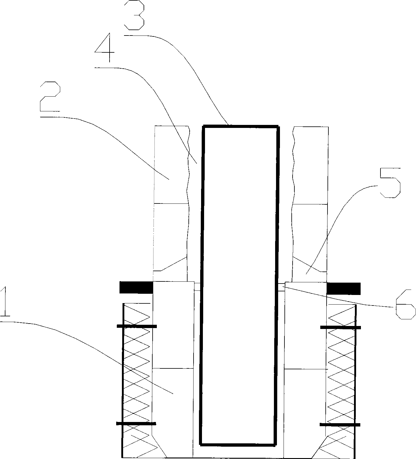 Method for mending circulating pipe
