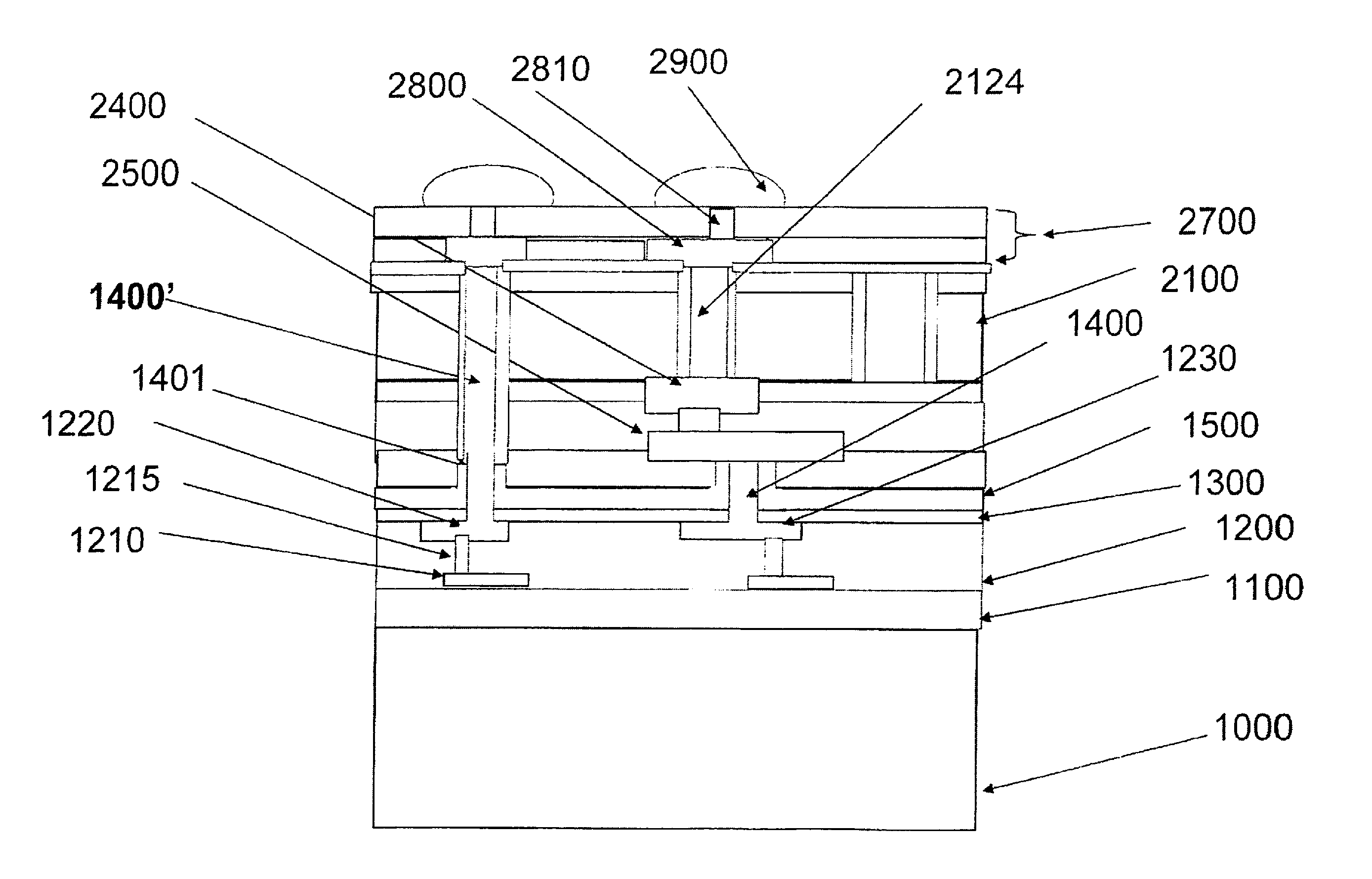 Lock and Key Through-Via Method for Wafer Level 3D Integration and Structures Produced Thereby