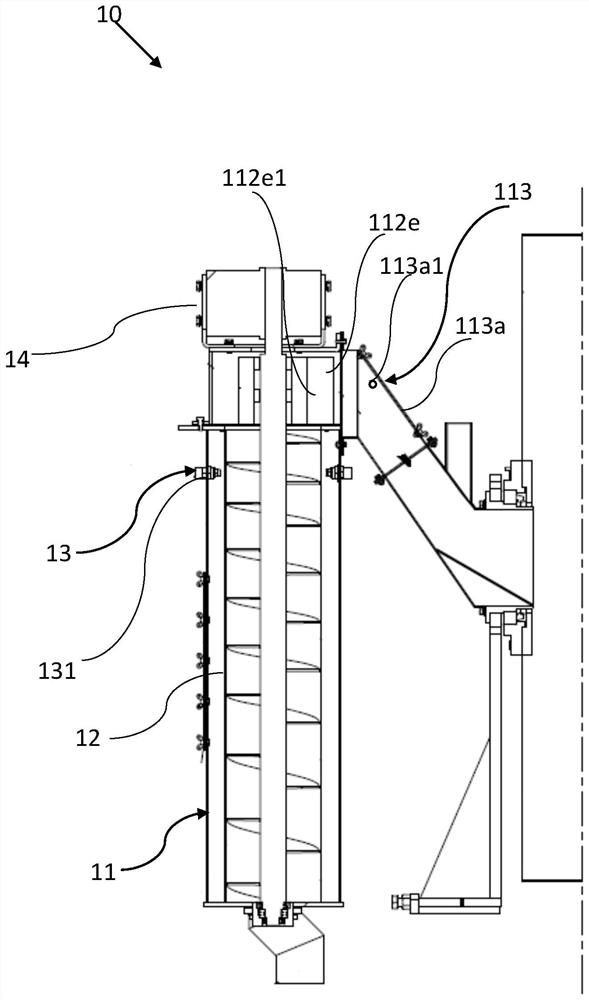 Dehydration feeding device, feeding equipment, system and dehydration feeding method