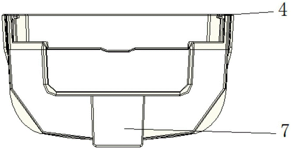 Water receiver fixing device and cooker