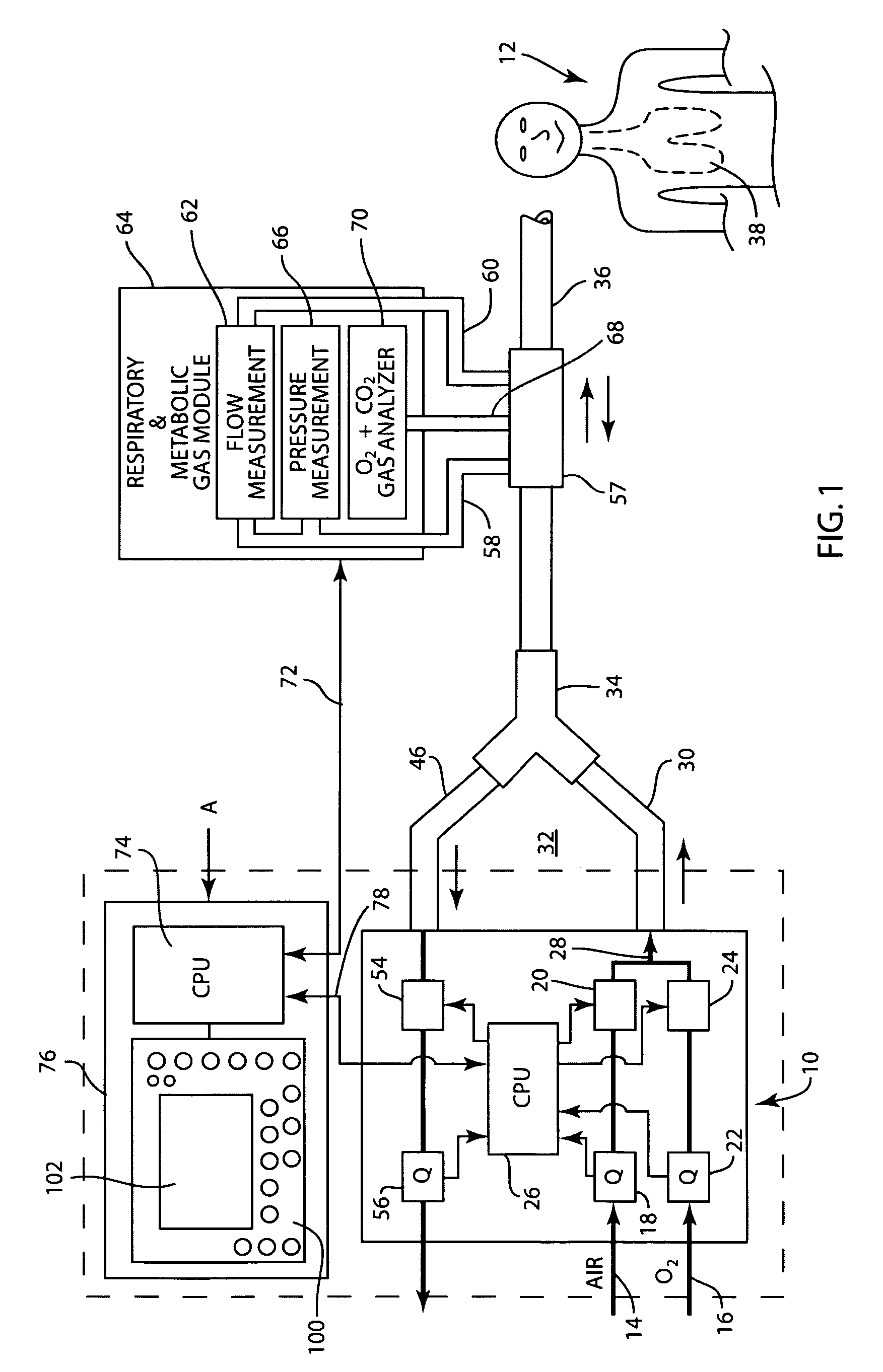 Method and apparatus for airway compensation control