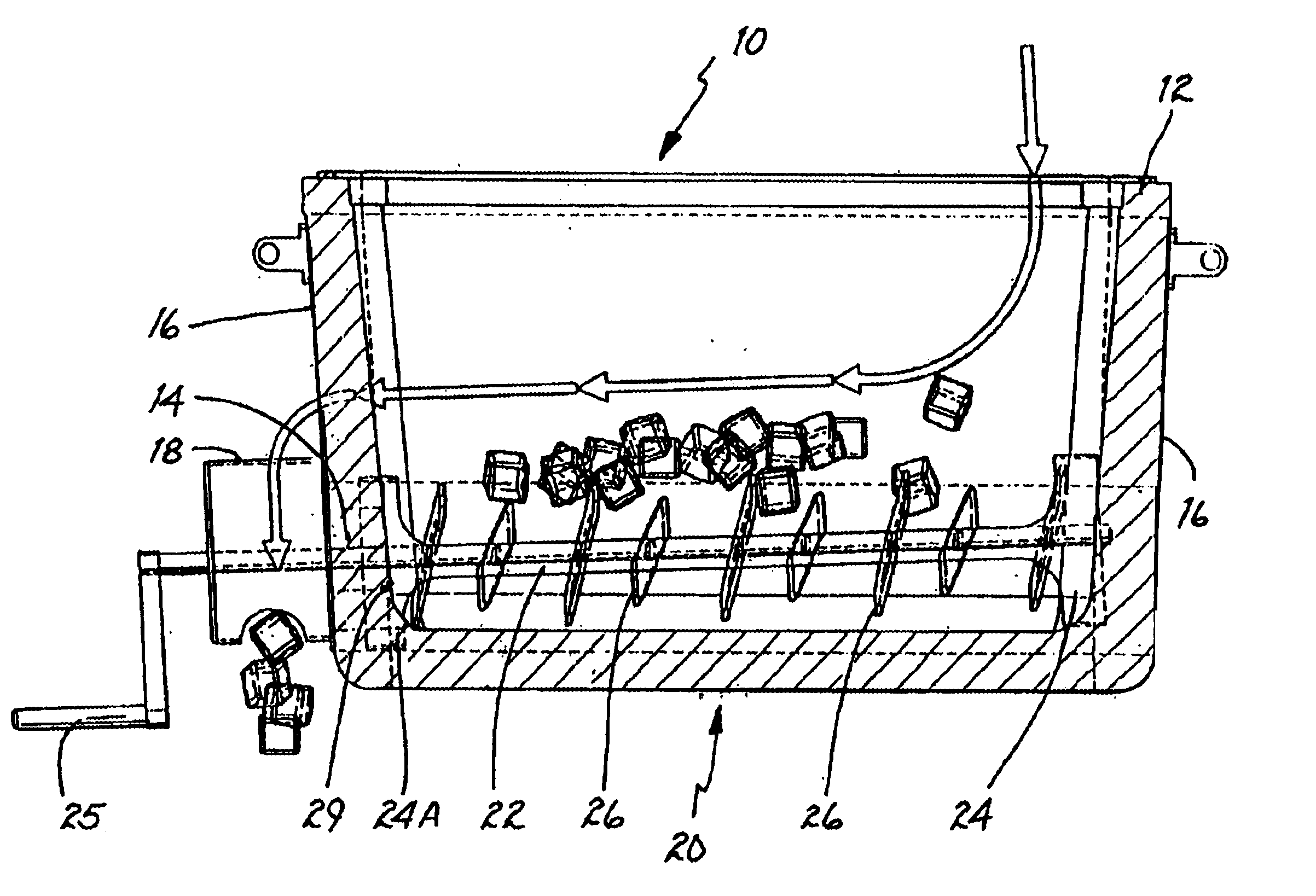 Portable ice storage container having an ice dispenser device and method therefor