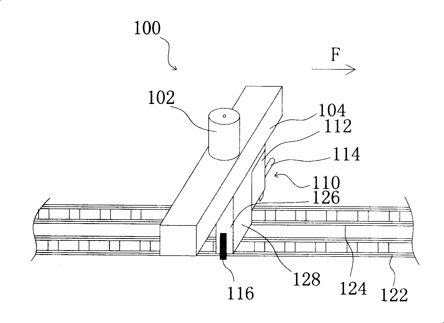 Spray device, system and method of using it on spray container pallet part