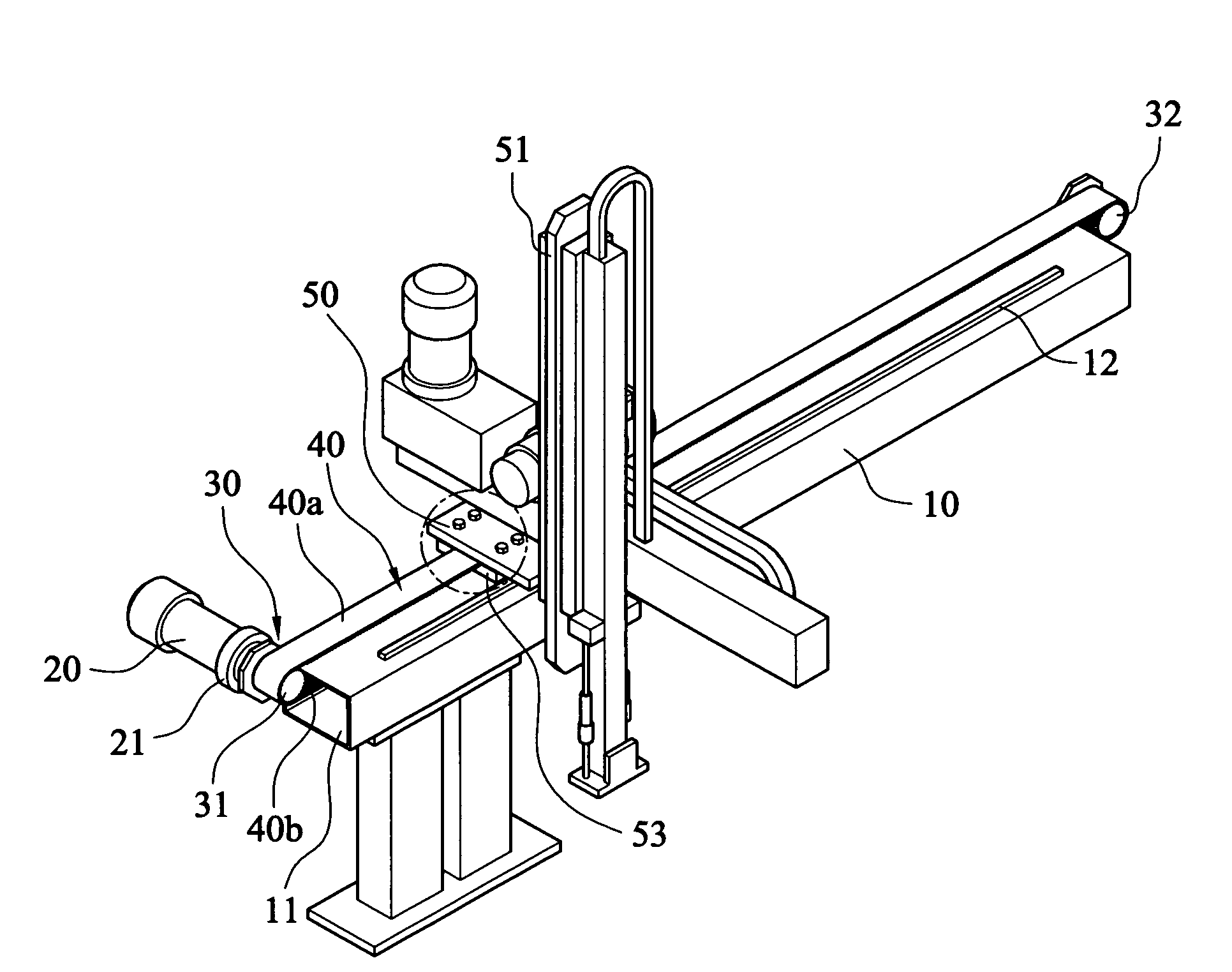 Structure of mechanical arm transmission structure