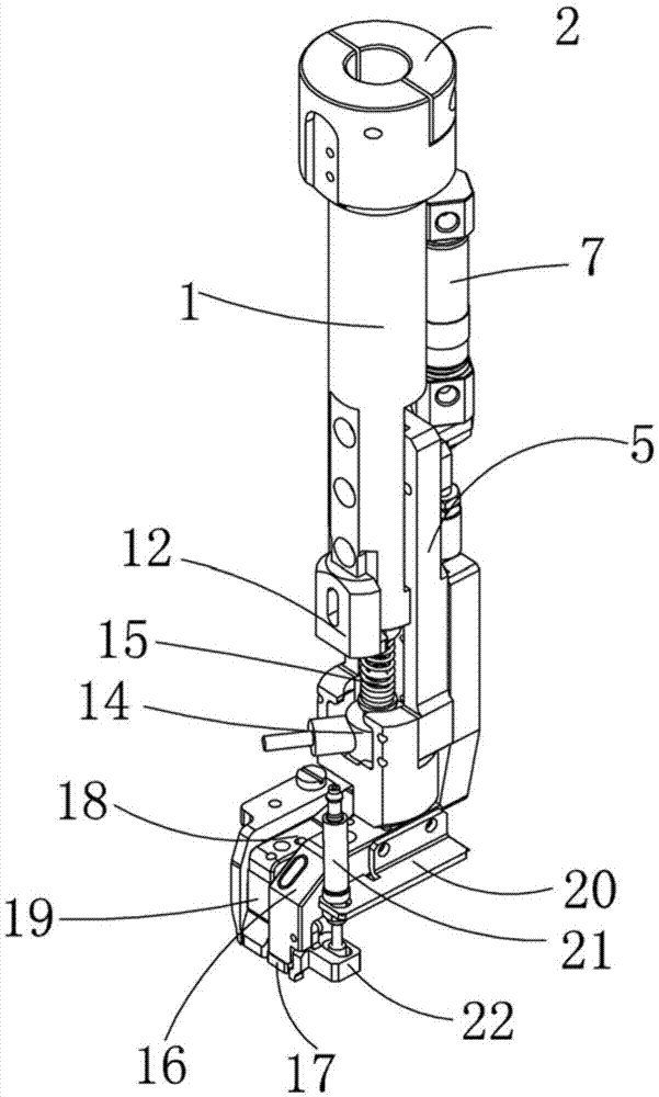 Suction nozzle mechanism with protection function