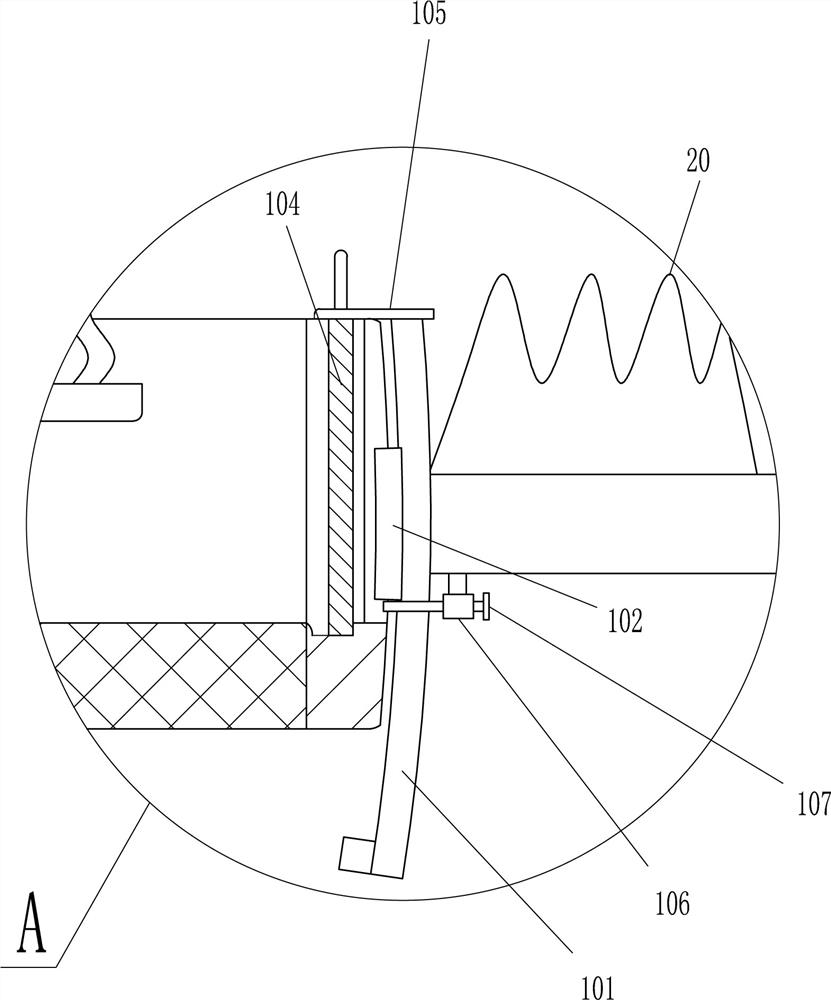 A soybean screening device for oil extraction