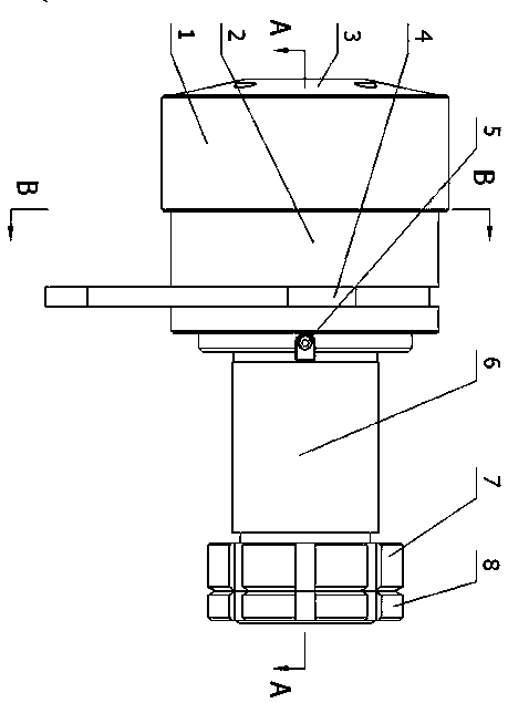 A main clamping head of a vertical broaching machine