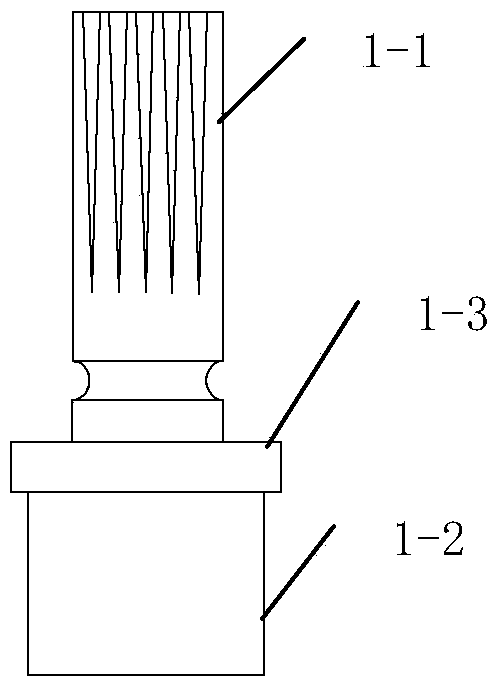 Connecting device for insulating operating bar