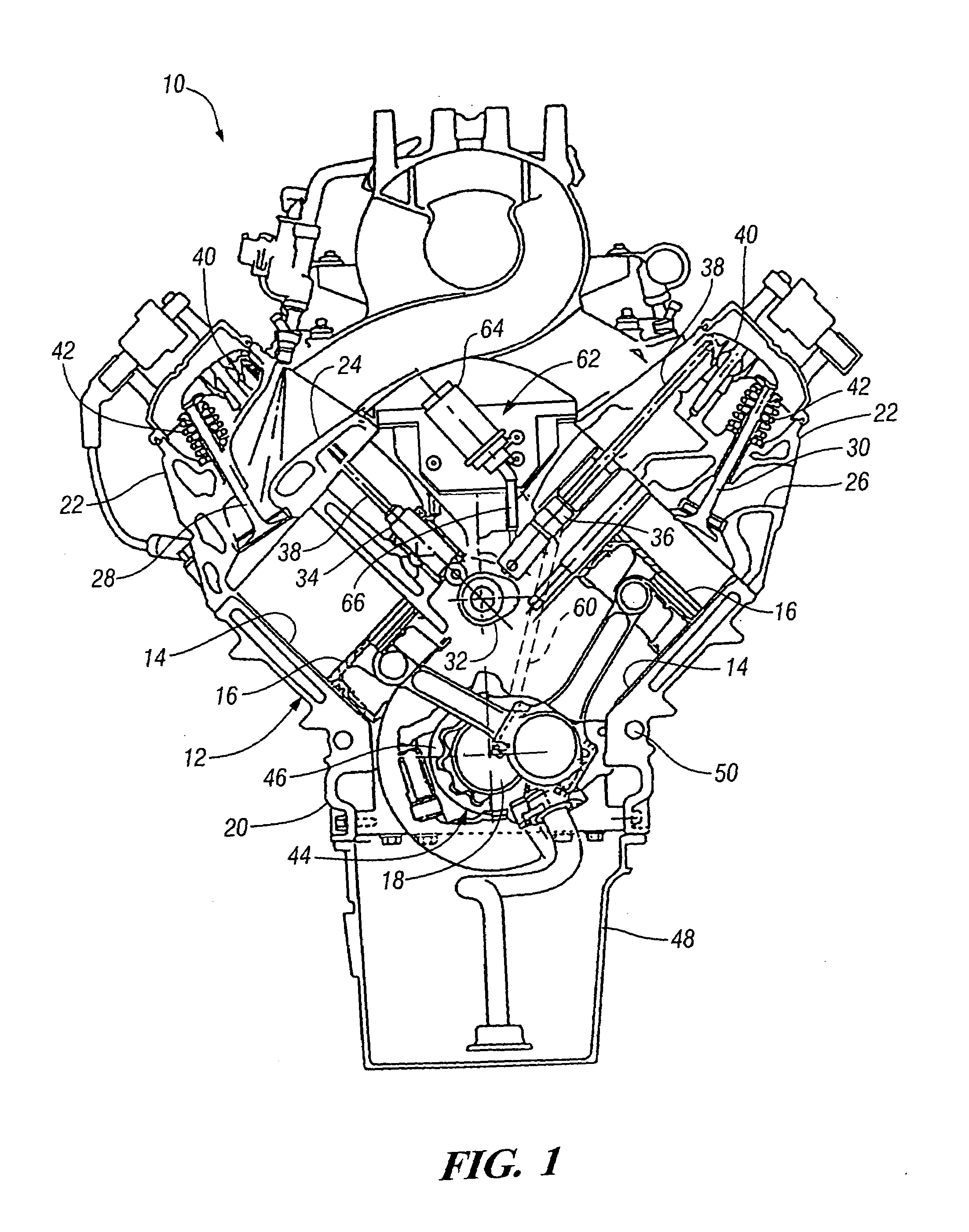 Oil pressure control system and method for engines with hydraulic cylinder deactivation
