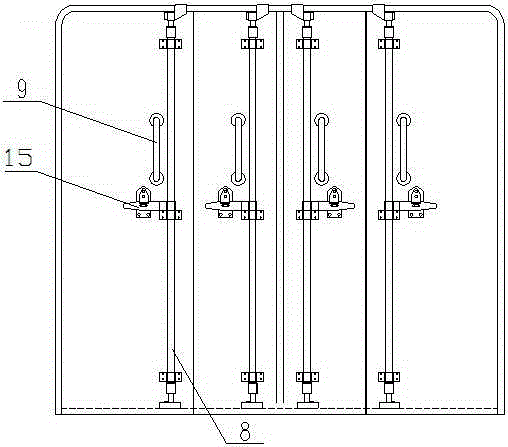 Door structure of special railway vehicle