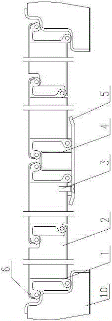 Door structure of special railway vehicle