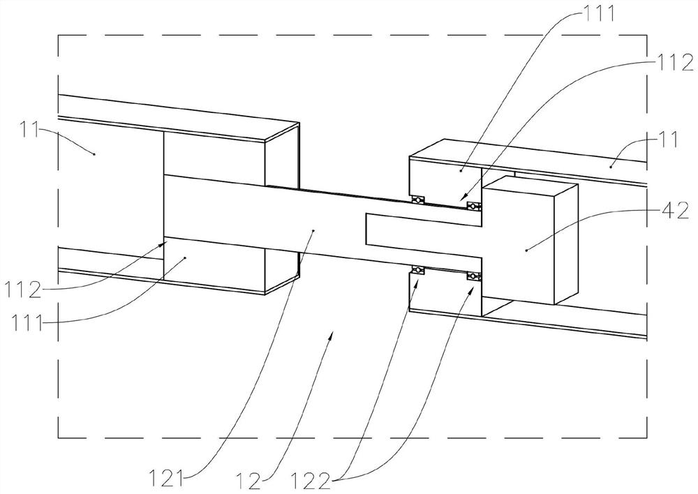 Walking device for photovoltaic panel, and photovoltaic system