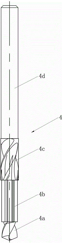 Machining method for slide hole of automotive reverse-gear and gear-shift suspension arm