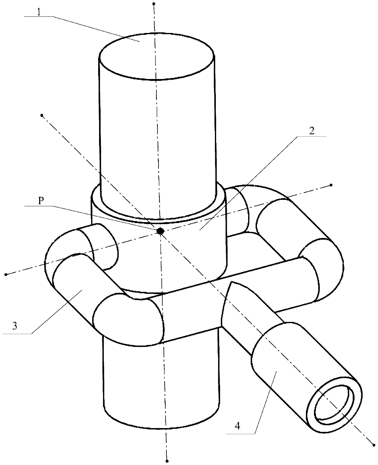 Composite spherical hinge