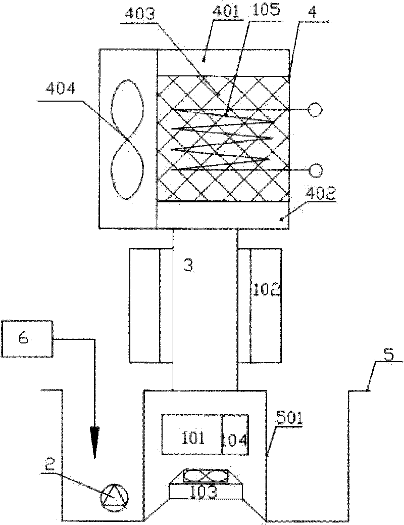 Integrated solution type dehumidifying air-conditioning device