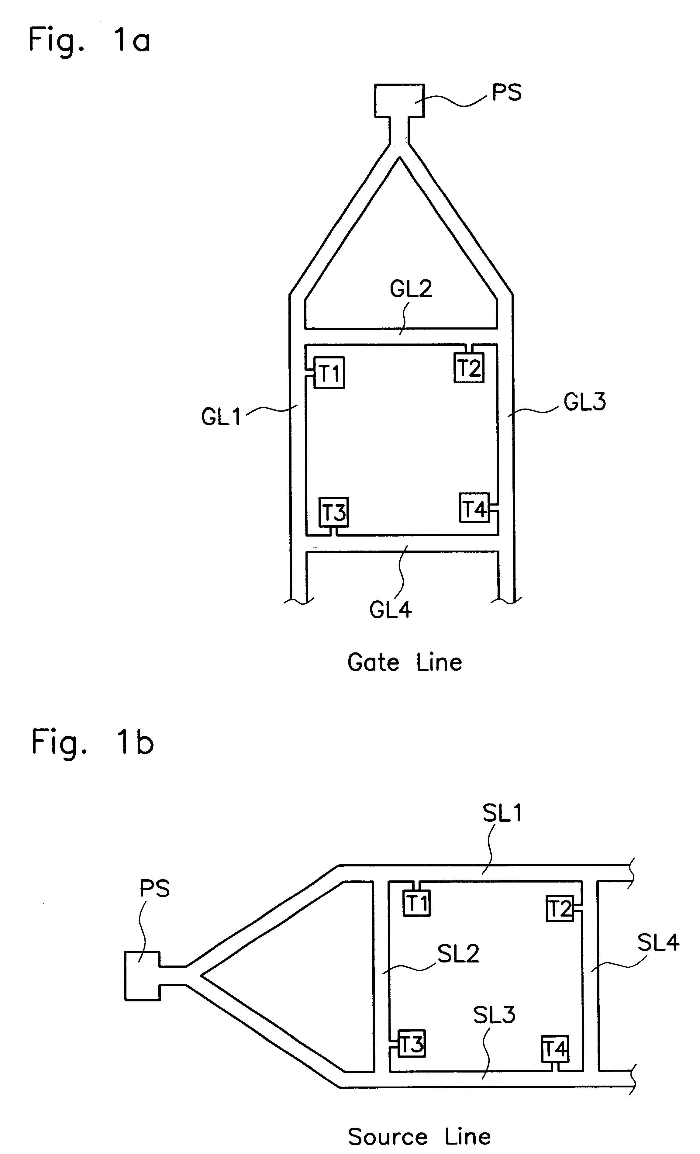 Thin film transistor liquid crystal display including at least three transistors associated with an unit pixel