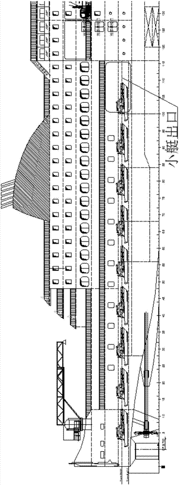 Passenger boat and skiff butt joint method and skiff embarking and leaving method