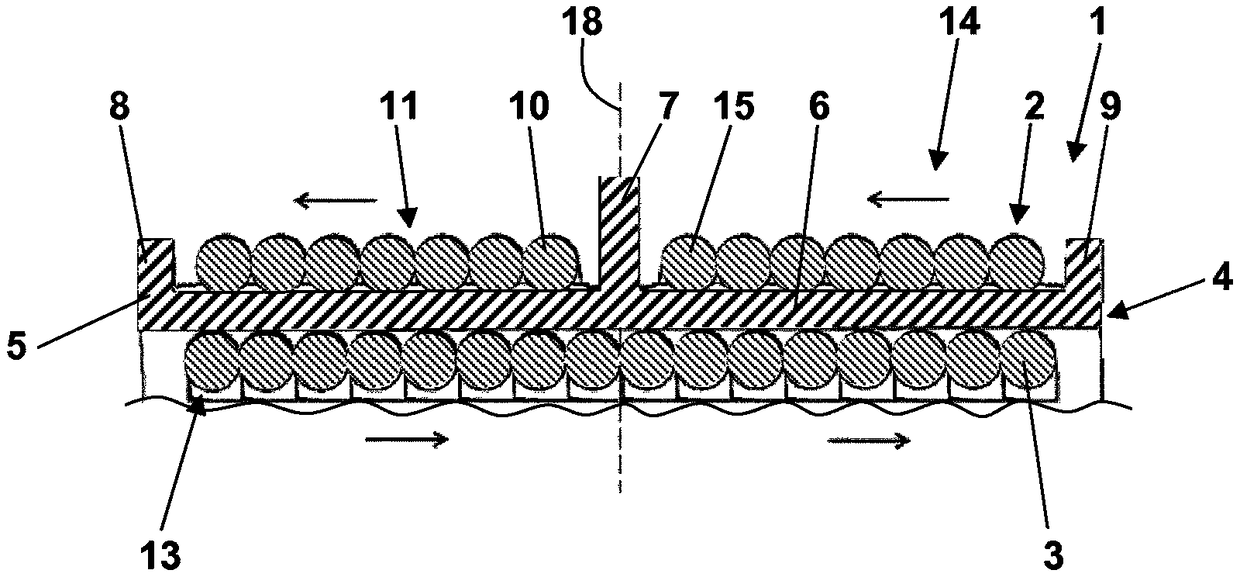 Coil arrangement and transformer with low inter-winding capacitance