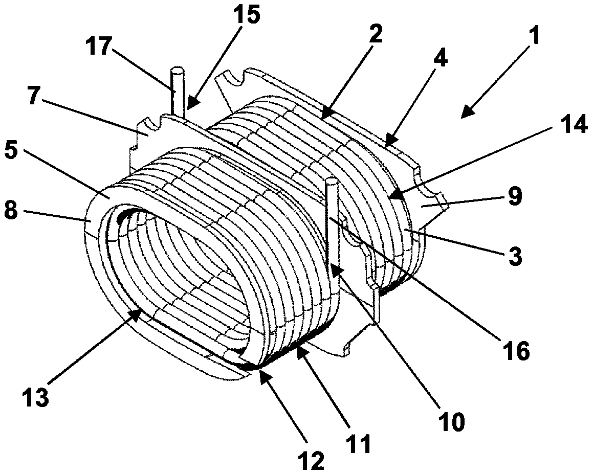 Coil arrangement and transformer with low inter-winding capacitance
