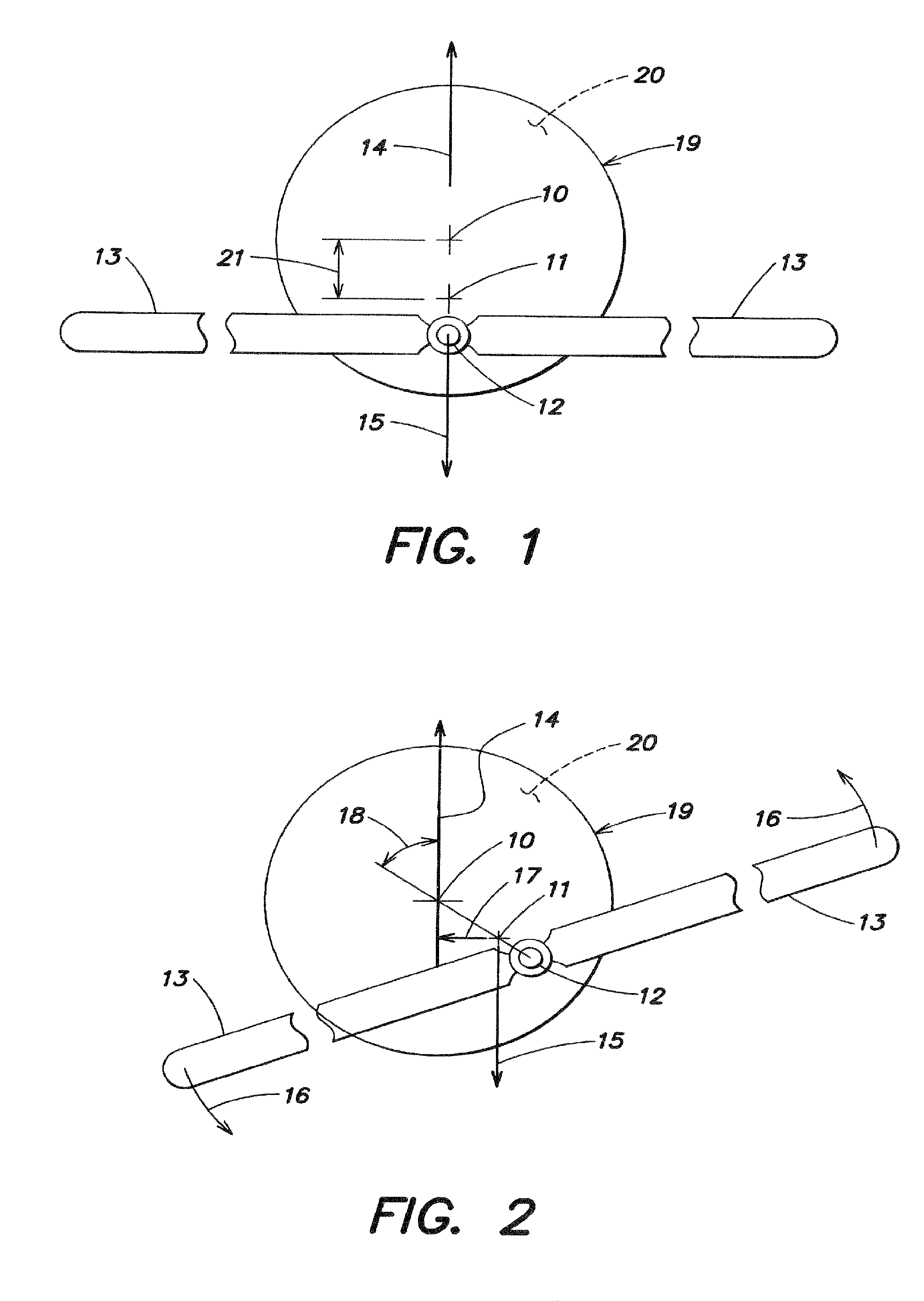 Airborne stabilized wind turbines system