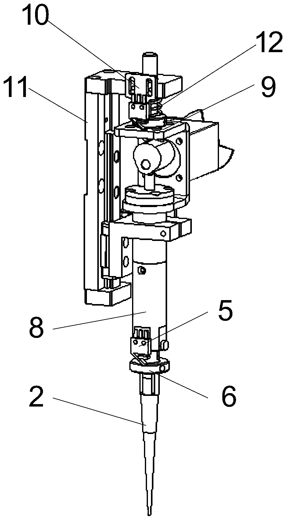 Sample sucking and spotting device