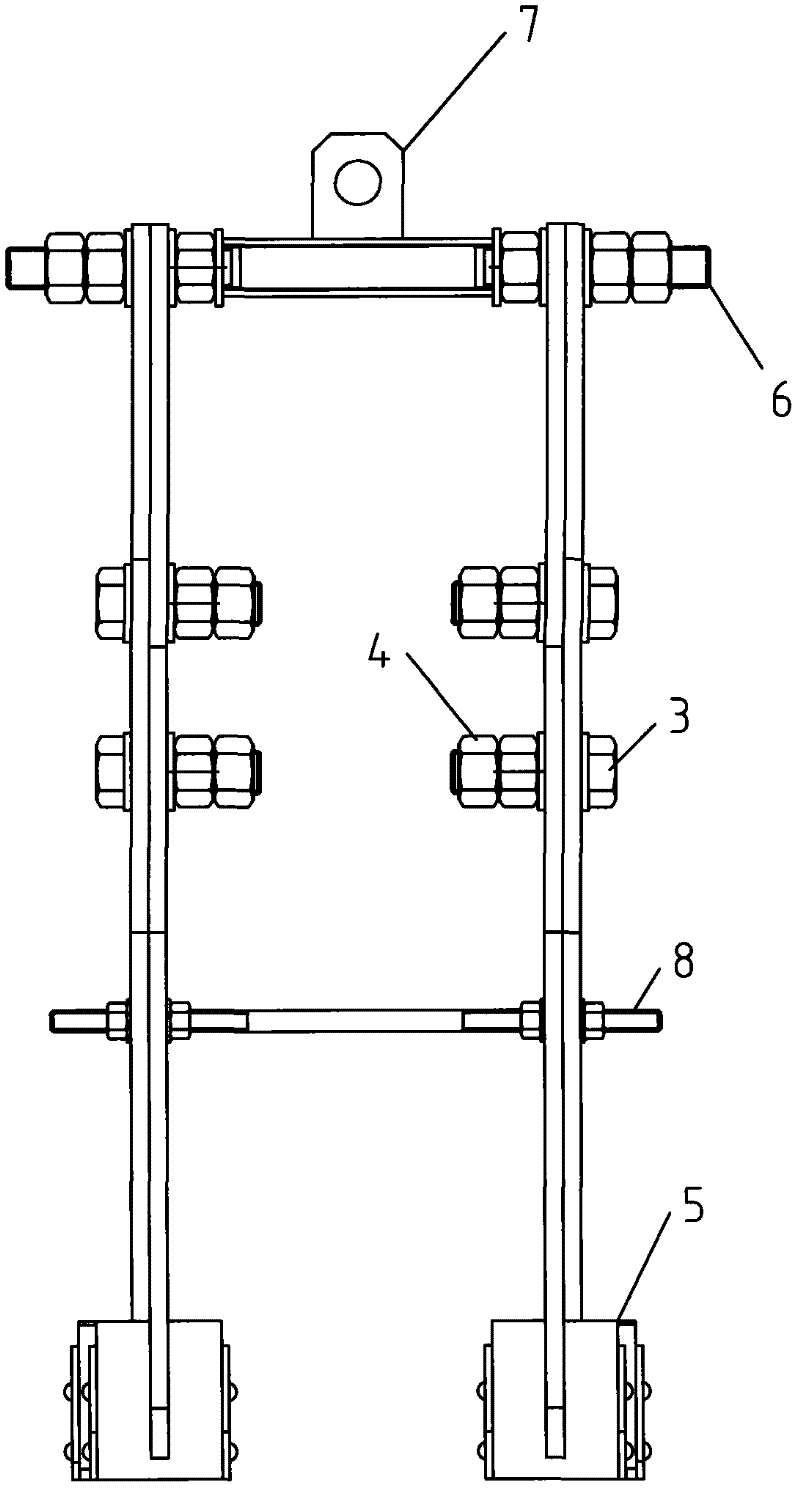 Lifting appliance for iron core winder body