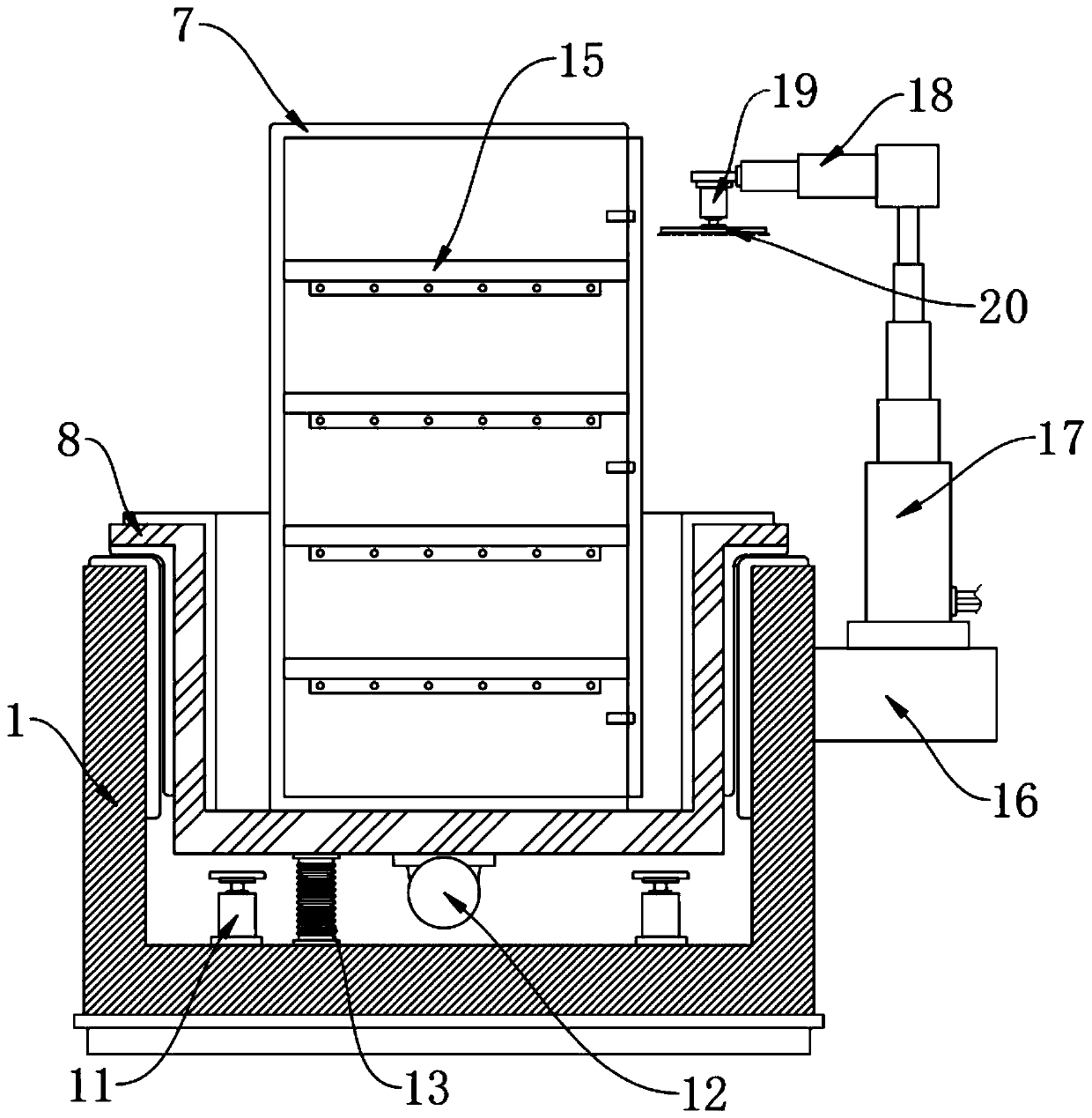 Monitoring feedback system for server cabinet production