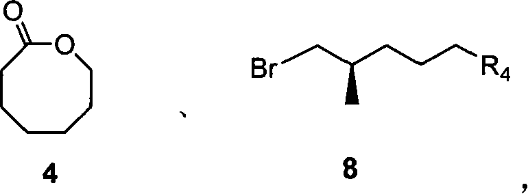 Compound of thioketal, synthetic method, and application in synthesizing pheromone of southern Diabrotica in optical purity