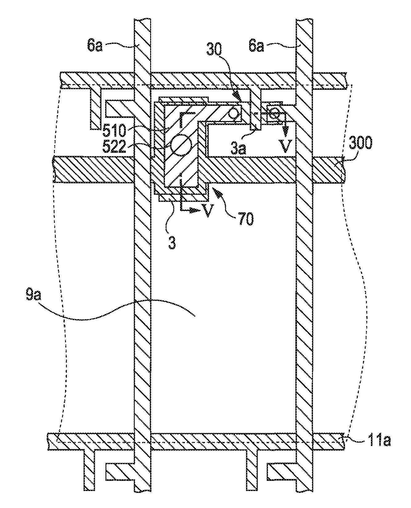 Electrooptic device, substrate therefor, method for making the electrooptic device, and electronic apparatus