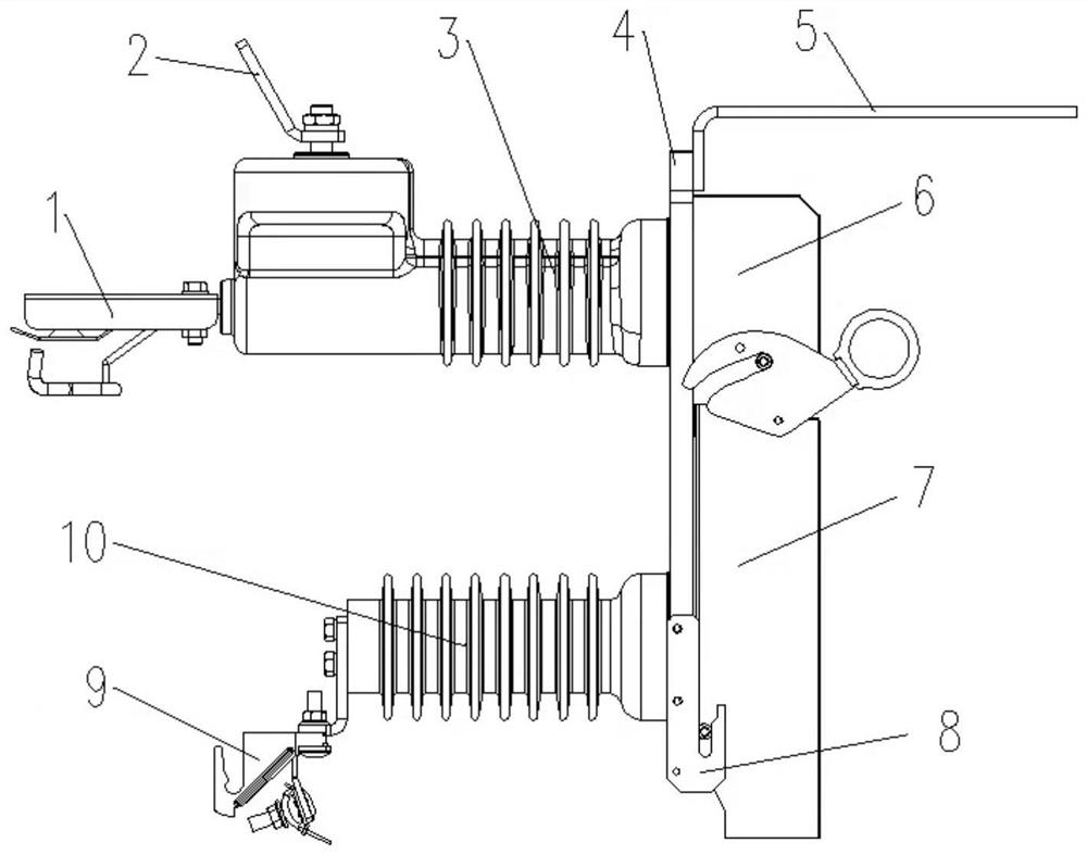 Intelligent support suitable for circuit breaker or drop-out fuse