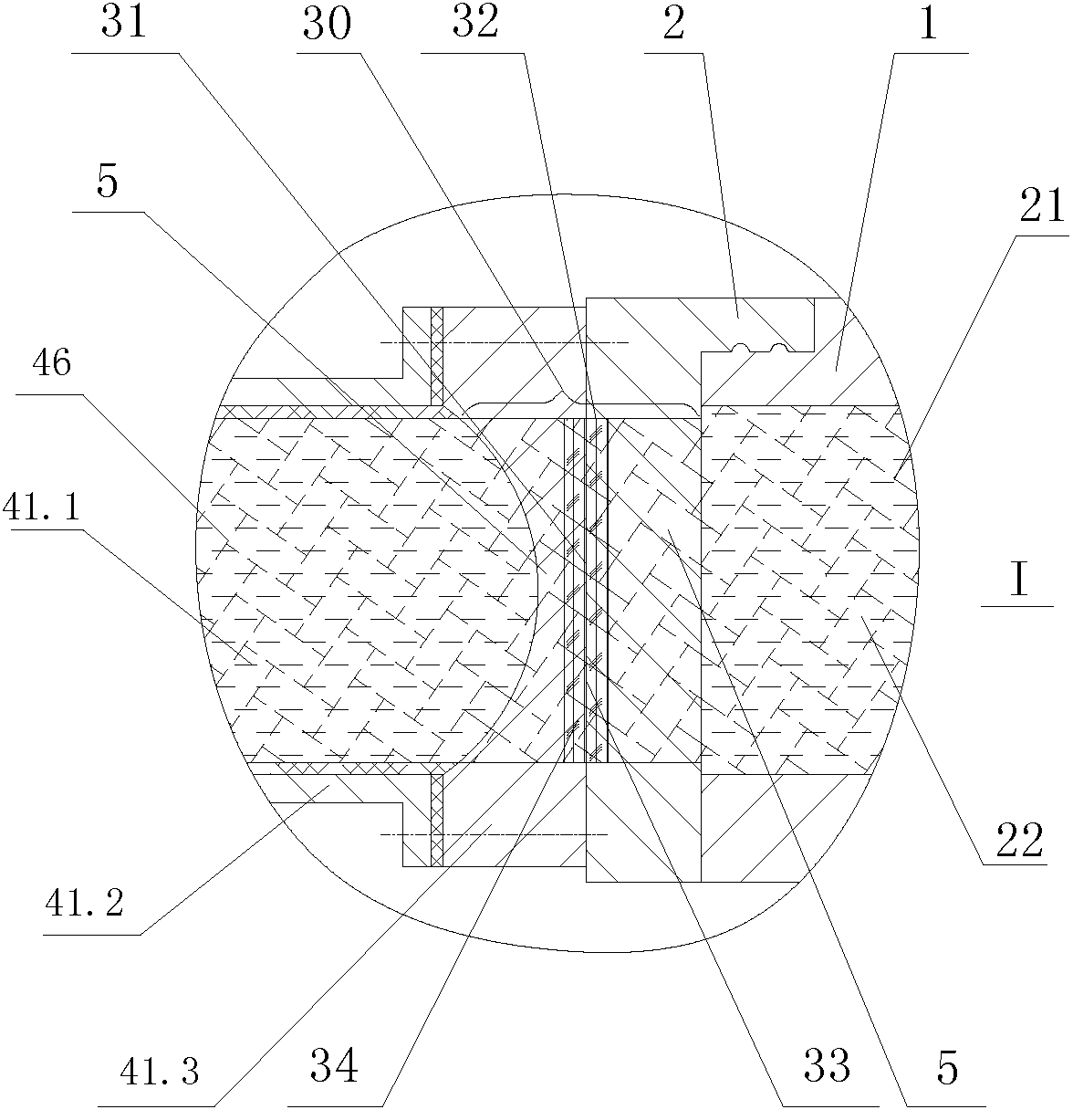 Heat pipe cooling device for sliding bearing of melt gear pump