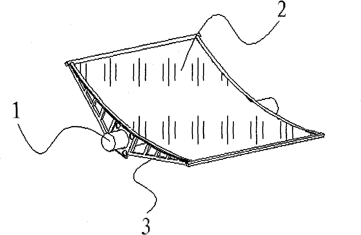 Curved mirror reflector and production method thereof