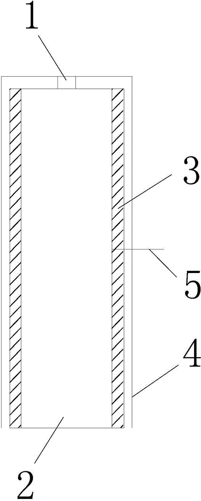 Structure for improving safety of needling operation outside battery