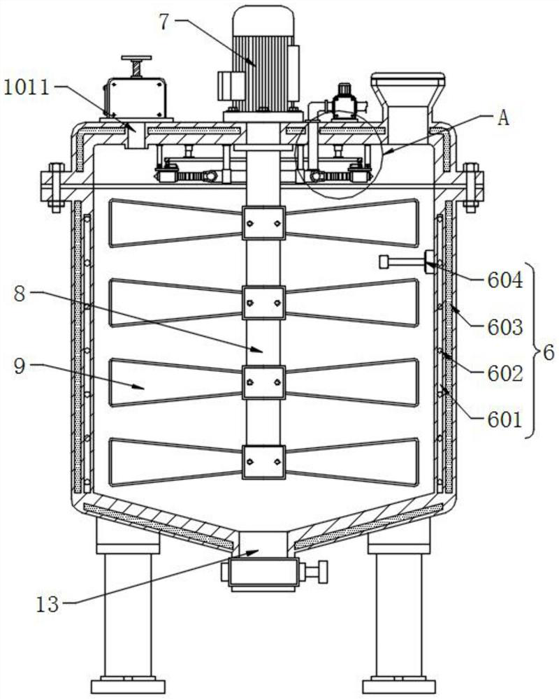 Constant-temperature type biological fermentation equipment capable of relieving pressure and convenient to clean