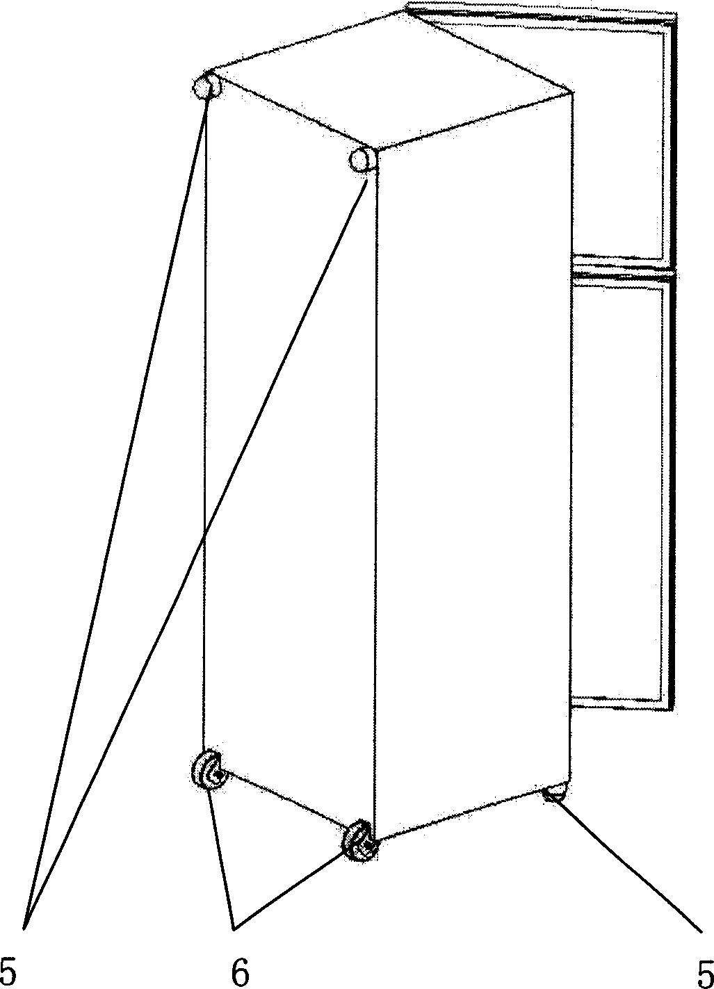 Vertical horizontal dual purpose refrigerator