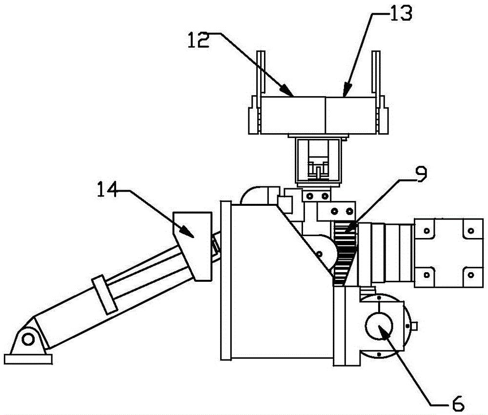 Automatic rim feeding and discharging mechanism
