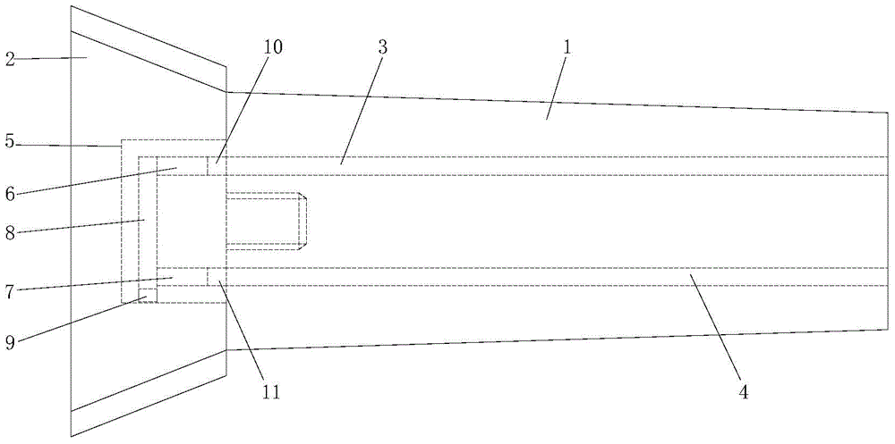 Heat radiation structure of milling cutter