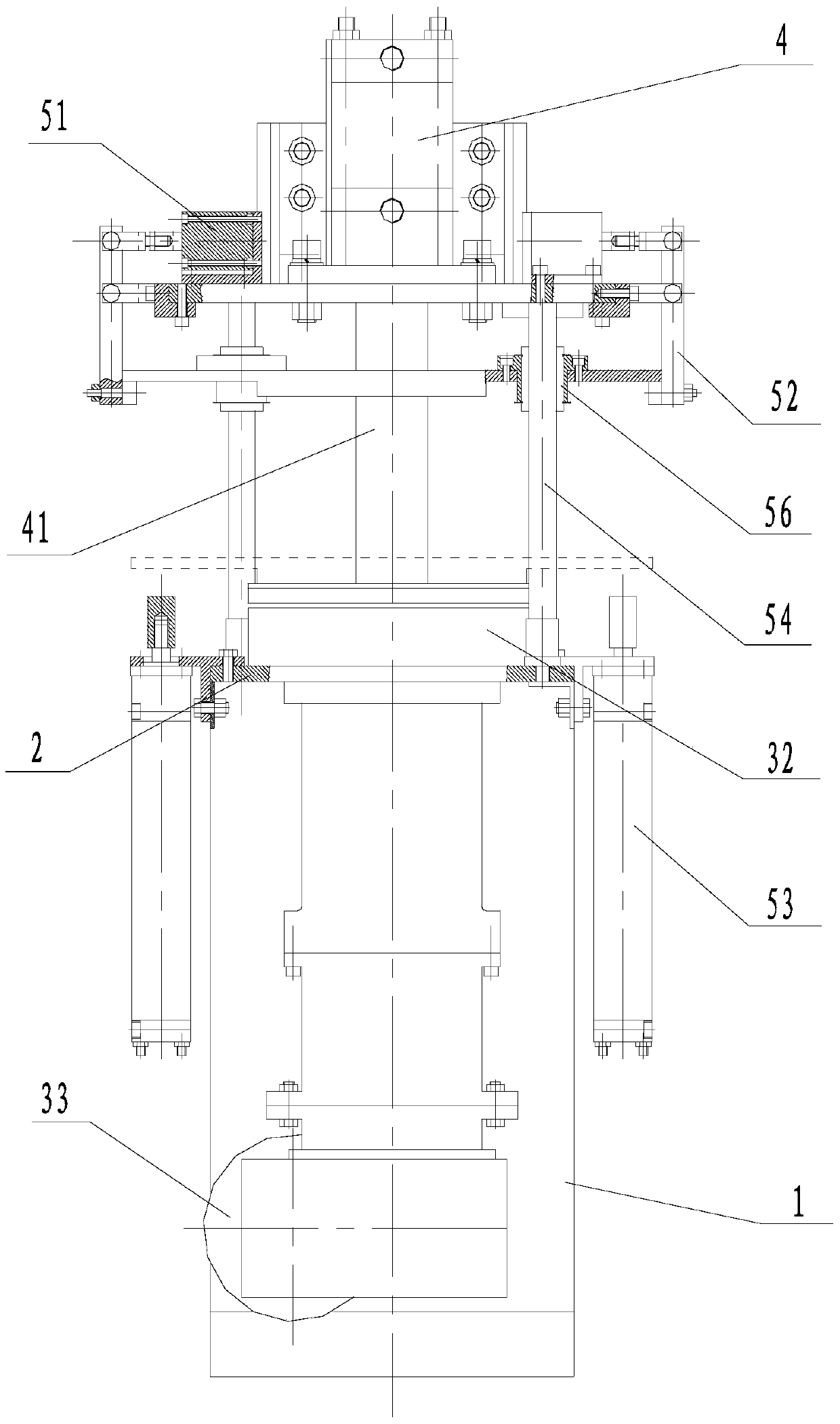 A bearing testing machine