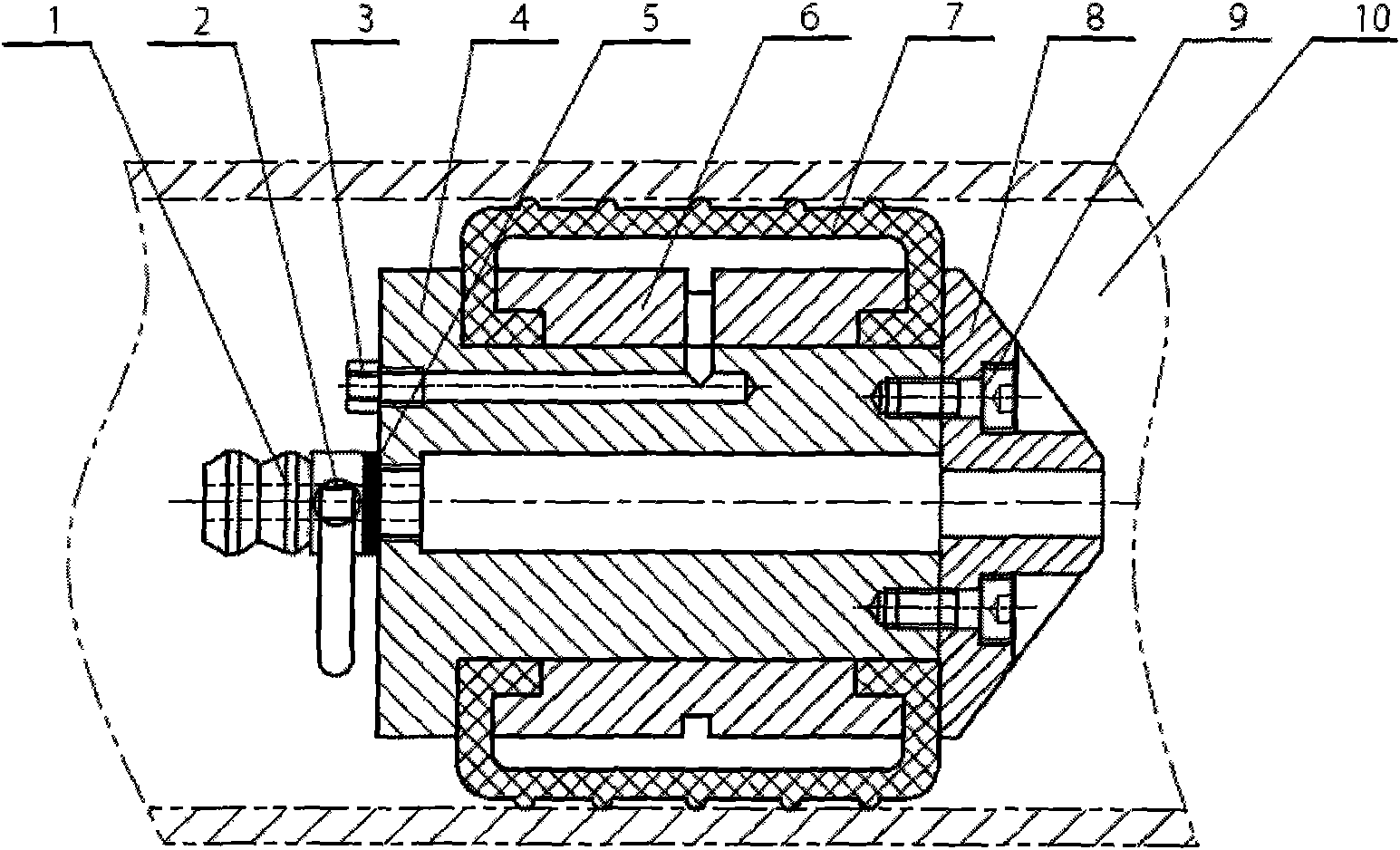 Inner plugging air bag for leakage of risk source pipeline and quick plugging method thereof