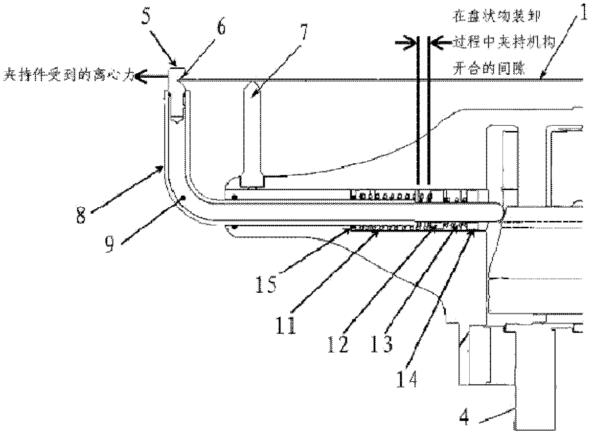 Cam-type disc clamping device