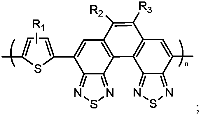 Copolymer containing thiophene-benzobis(benzothiadiazole), preparation method thereof and applications thereof