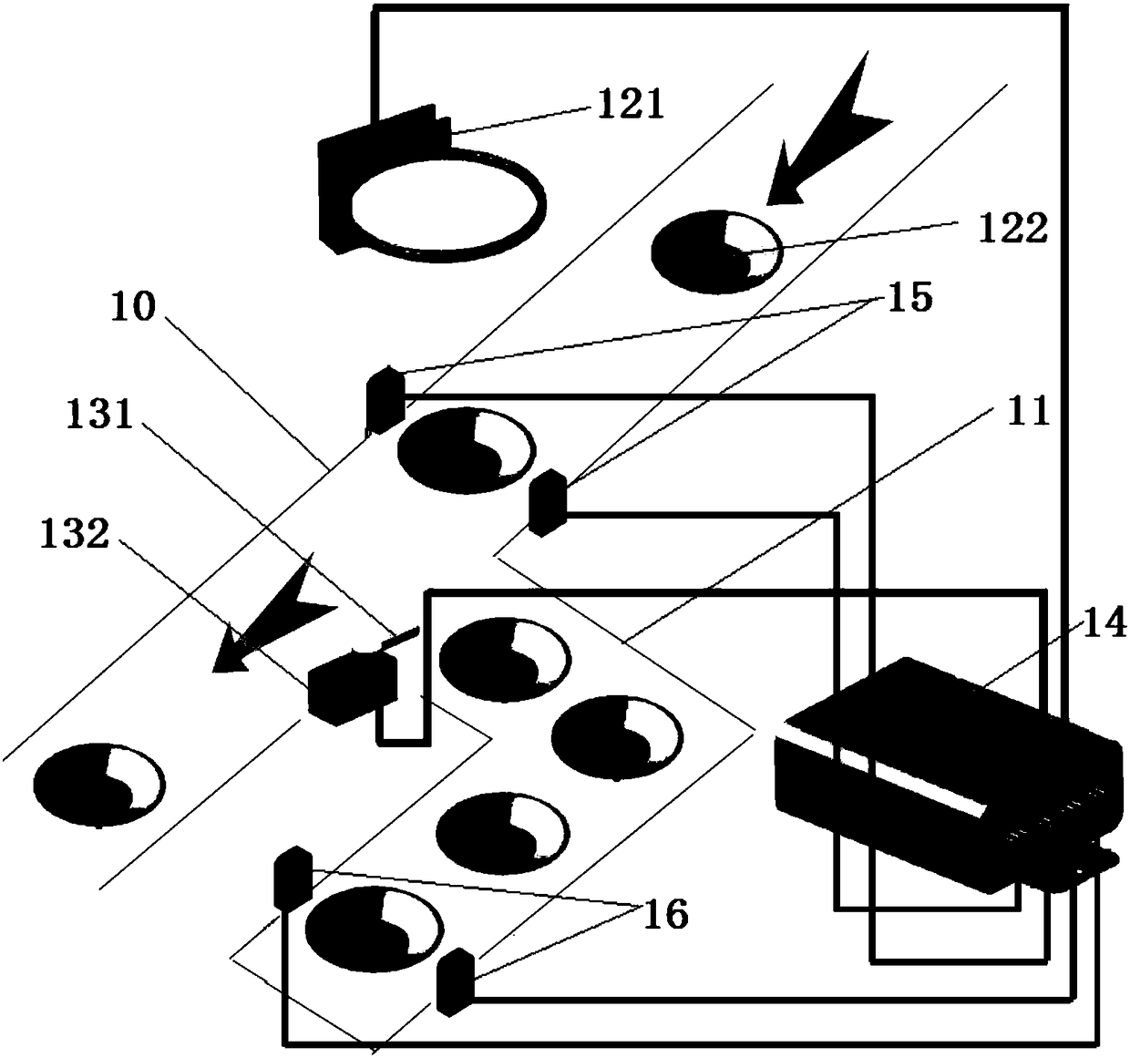 Automatic food allocating conveying system