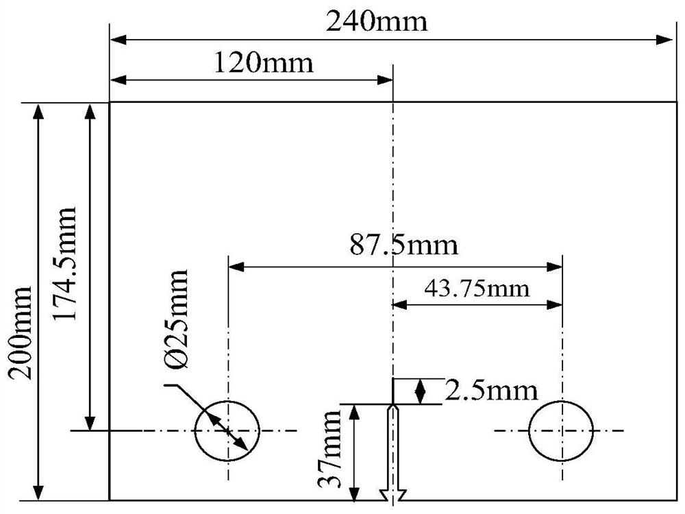 Fatigue crack growth monitoring method for single-side notched aluminum alloy specimens based on FBG sensor